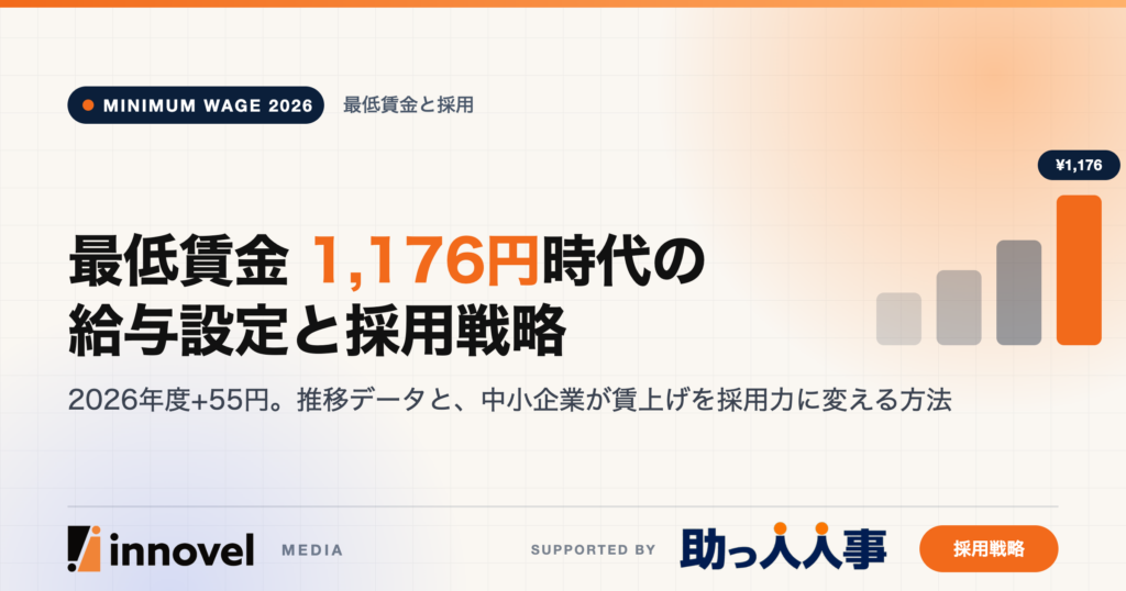 最低賃金1,176円時代の給与設定と採用戦略のイメージ画像